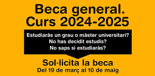 Beca general. Curs 2024-2025